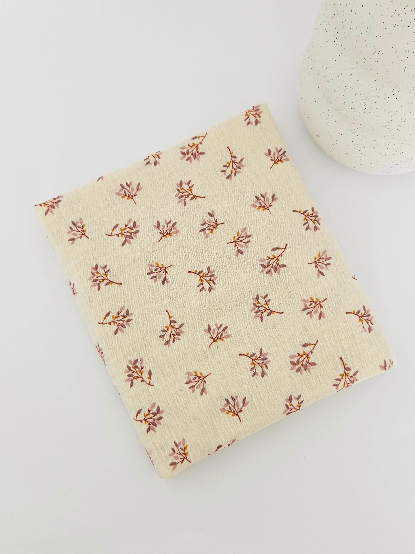 Paturica muselina bumbac 40 x 60 cm - Judy Ecru