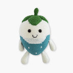 Figurina crosetata Strawberry din bumbac, obiect decorativ handmade