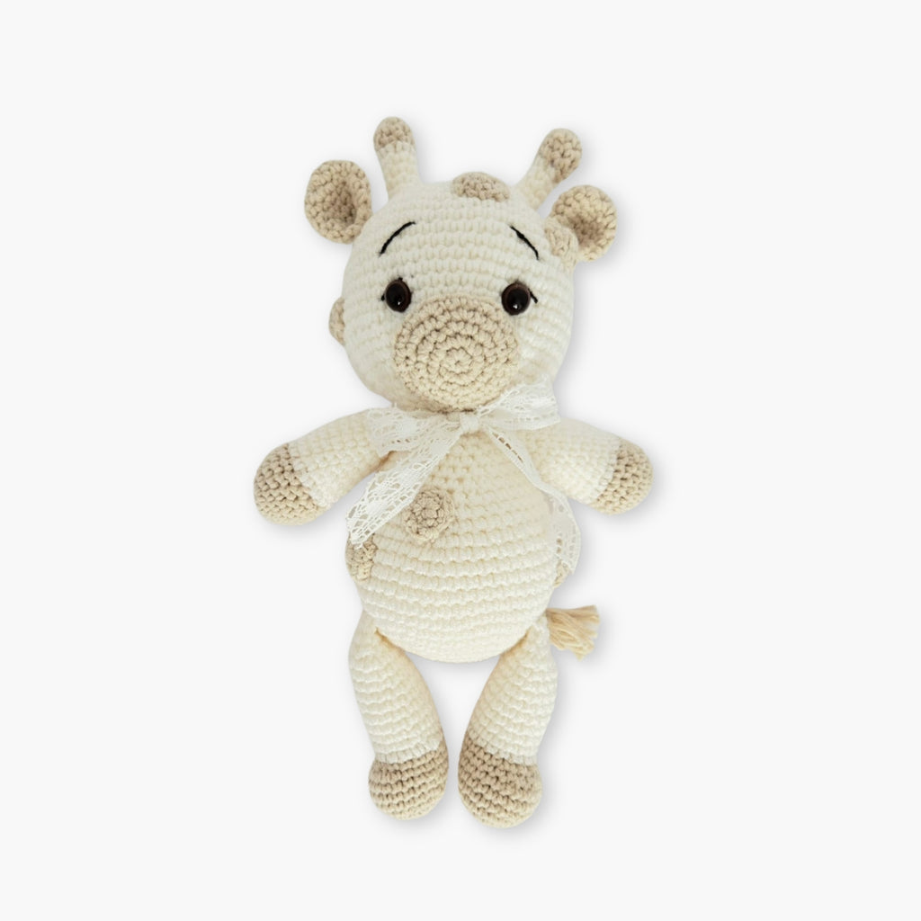 girafa crosetata handmade din bumbac premium, decoratiune pentru bebelusi