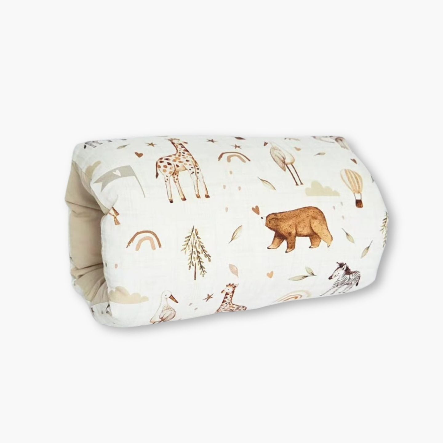 Manson de alaptare din bumbac 100%, model Woodland, accesoriu confortabil pentru alaptare, realizat manual de Misina’s Store
