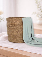 Muselina din bumbac 100% pentru bebelusi, model Dobby Green