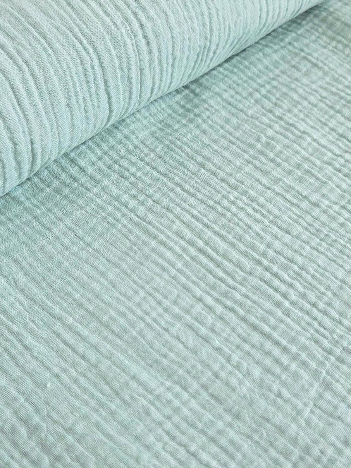 Muselina din bumbac 100% pentru bebelusi, model Menthe, rulata