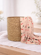 Muselina din bumbac 100% pentru bebelusi, model Clafoutis Rose
