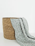 Muselina 70x90 cu imprimeu Taznak Old Green, bumbac 100% Oeko-Tex, realizata de Misina's Store – vedere completa