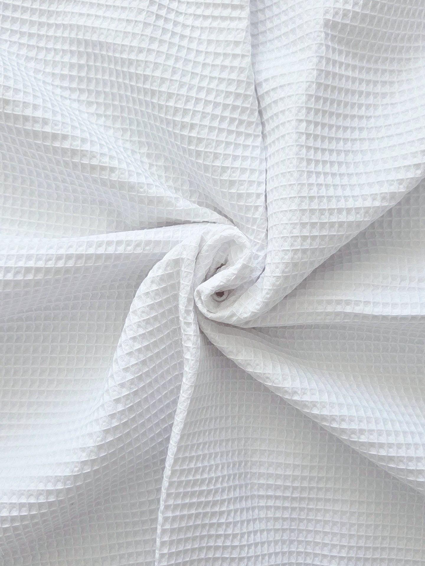 Prosop de baie din bumbac 100% waffle pentru bebelusi, culoare White