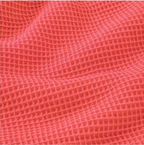 Detaliu textură waffle 100% bumbac Oeko-Tex, culoare Corail, prosopel bebeluși Misina's Store