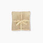 Set 3 prosoape muselina 25x25 pentru bebelusi ambalate cu panglica