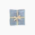 Set 3 prosoape muselina 25x25 pentru bebelusi ambalate cu panglica